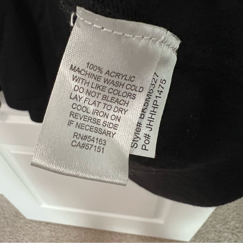 Vintage Jessica Howard Black Long Sleeve Knit Midi Dress with Bow Detail - Picture 5 of 7